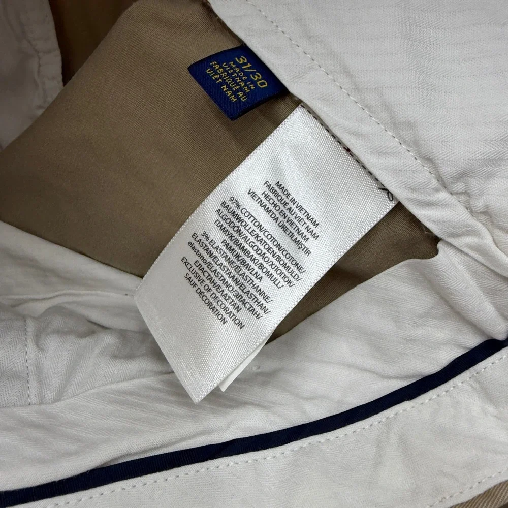 Polo Ralph Lauren Mens Stretch Slim Fit Chino‎ Pants Khaki Tan 31x30